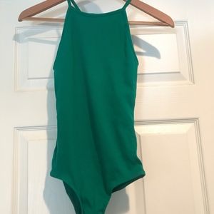 Emerald Green Halter BodySuit